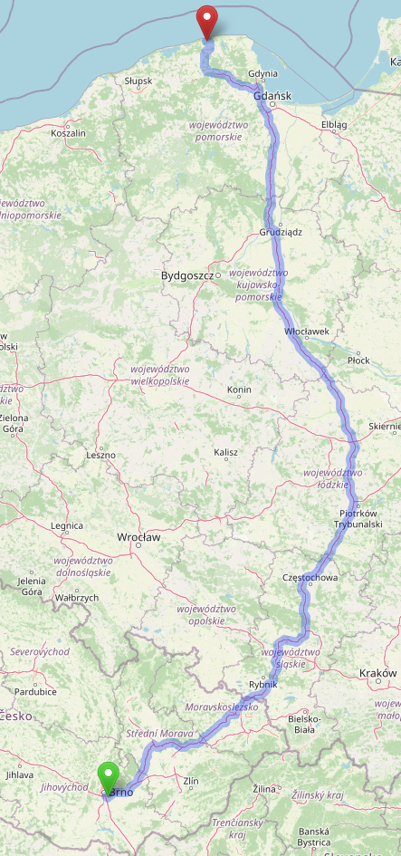 Mapa by OpenstreetMap